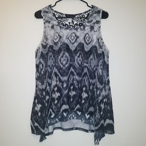 Printed Shirt with Lace